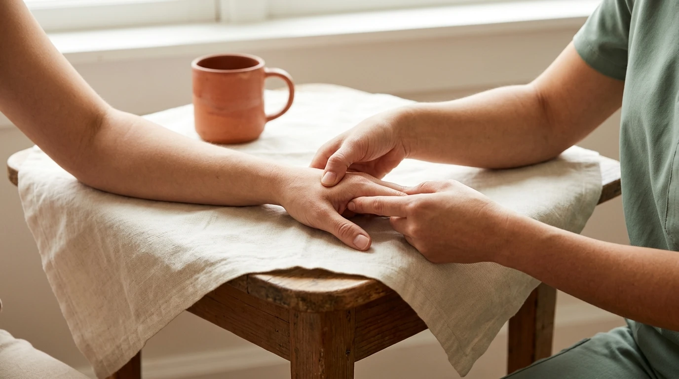 hand pressure point for headache